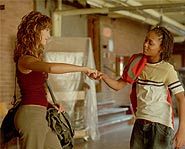 Jessica Alba and Lil Romeo dance their hearts out in Honey.