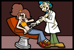 Sindy got her bellybutton pierced and you can here all about it in her online teen blog.
