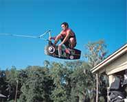 Wakeskating combines the sports of wakeboarding and skateboarding.