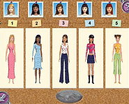 Choose a model to dress for the fashion show!