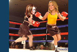 Who do you think would win in a celeb boxing match between Hilary Duff and Lindsay Lohan?
