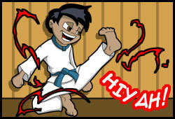 Simon blogs about taking karate lessons and his new teen crush in his free online teen journal.