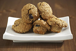Bran muffins are a good source of dietary fiber.