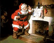 One of Haddon Sundblom's many pictures of Santa Claus.
