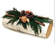 Yule Logs aren't always burned. They are decorations too.