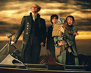 The Baudelaire orphans face one misfortune after another in Lemony Snicket's A Series of Unfortunate Events.