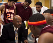 Samuel L. Jackson stars in the basketball movie, Coach Carter.