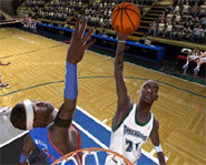 Ben Wallace of the Detroit Pistons is one of the best shotblockers in the NBA.