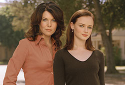 Lauren Graham and Alexis Bledel star in the WB drama, Gilmore Girls.