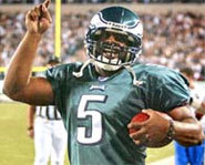 Photo of Philadelphia Eagles' quarterback, Donovan McNabb.