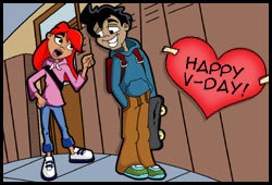 Simon blogs about getting back together with his girlfriend on Valentine's Day in his free online teen journal.