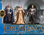 Picture of the Lord Of the Rings Coronation Gift Pack with LOTR Action Figures.