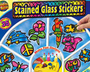 Stained Glass Stickers are a fun art project.