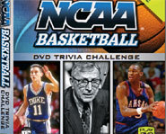 Test your knowledge of NCAA college basketball with Snap TV's DVD college basketball trivia game.