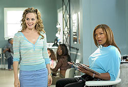 Queen Latifah, Alicia Silverstone and Kevin Bacon star in Beauty Shop.