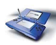 What's up with the new blue Nintendo DS handheld game system?