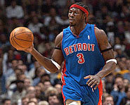 Photo of Ben Wallace of the Detroit Pistons.