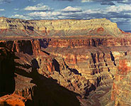 The Grand Canyon was created from millions of years of wind and water erosion.