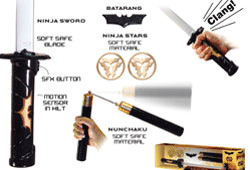 Picture of the new toys from Batman Begins.