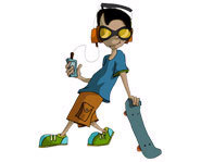 Simon blogs about his first skateboarding competition in his free online teen journal.