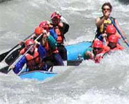 Whitewater rafting is a great way to get an adrenaline rush in the summer.