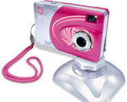 The Barbie Digital Camera can be used to take digital photos and video.