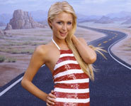 Picture of Paris Hilton, who became engaged in May, 2005.