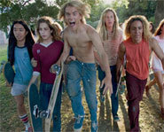 Picture of the cast of the movie, Lords of Dogtown.