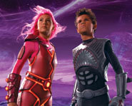 Taylor Lautner and Taylor Dooley star in the kids movie, The Adventures of Shark Boy and Lava Girl.