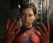 Tobey Maguire plays Spider-Man in the 2002 and 2004 movies.