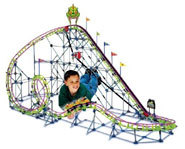 Picture of the Screamin Serpent roller coaster building kit from K'Nex.