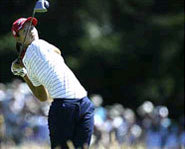 Photo of Michelle Wie, a female professional gofler who hopes to play regularly on the PGA Tour one day.