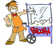 You can work at a concession stand - but don't eat everything up!