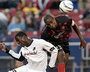 Picture of Major League Soccer star, Eddie Johnson of FC Dallas.