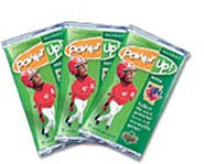 You can collect baseball cards of your favorite players and win prizes with Upper Deck's Power Up!
