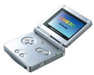 The new Nintendo Game Boy Advance design with flip-top, more battery power and light!