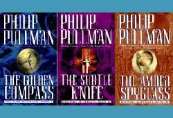 The Golden Compass, The Subtle Knife and The Amber Spyglass by Phillip Pullman make up the His Dark Materials Trilogy.