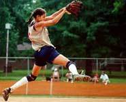 Cathy Osterman is a star softball pitcher for the US Women's softball team.