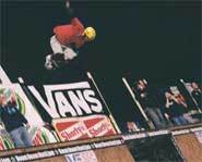 Andy Macdonald placed second in the vert skateboarding competition at the 2003 Slam City Jam.