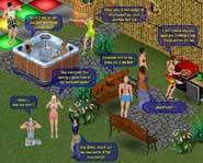 Join the massively multiplayer game, The Sims Online, and you'll be able to chat with peeps all over the world.