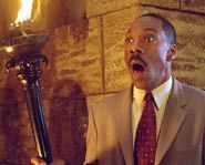 Eddie Murphy stars in the scary Disney flick Haunted Mansion.