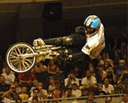 BMX guru Mat Hoffman pulled off a no-handed 900 at the 2002 X Games.