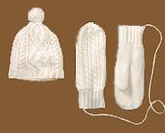 Cable-knit acessories are the hot trend this chilly winter season.