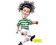 Henrik Larsson from Sweden is one of the top strikers in the world.