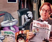 Steve Martin and Bugs Bunny in Looney Tunes Back in Action.