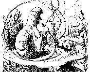 Alice with the Caterpillar