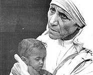Mother Theresa is being considered for sainthood.