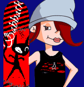 Sindy is ready for the rails with her Emily T and Skatedeck