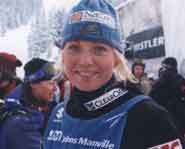 Kari is happy to be in the Winter Olympics.