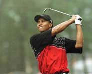 Tiger Woods is a favorite to win the 2004 Masters Golf Tournament.